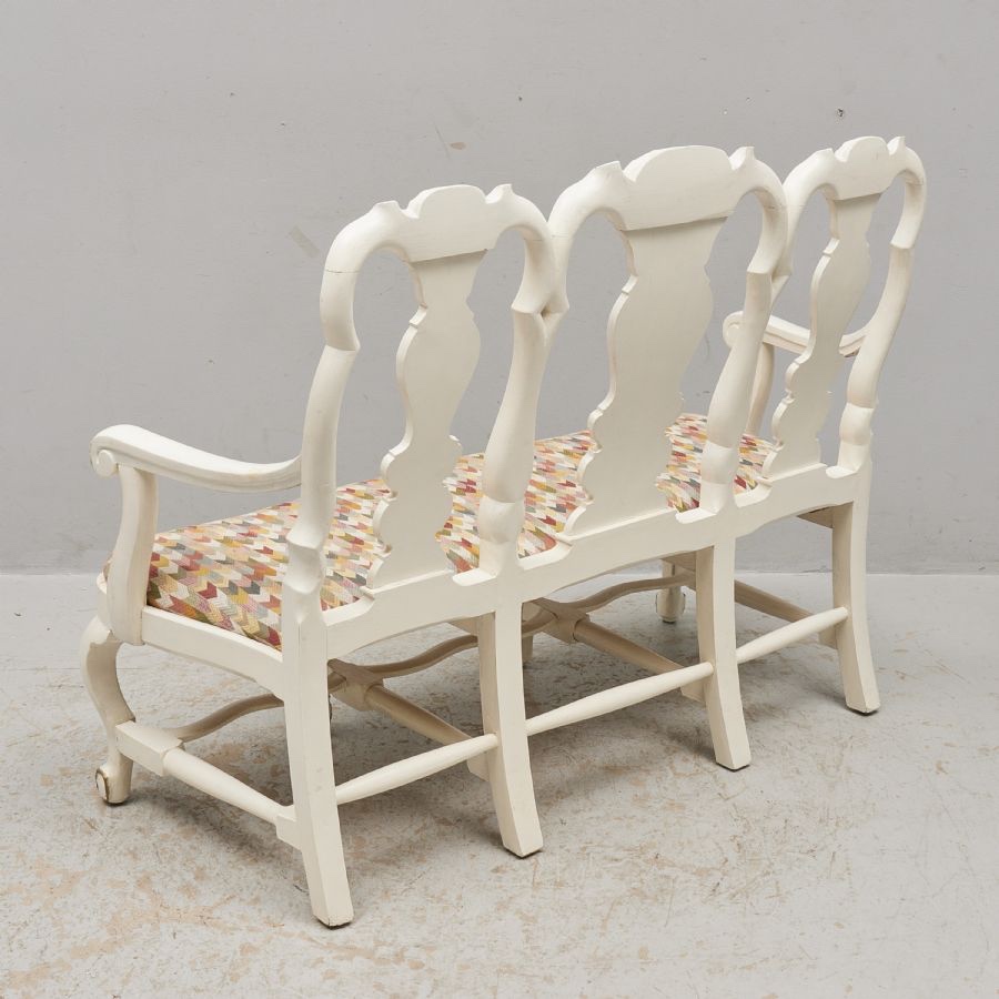 Sofa bila barokni styl - AKCE - 2