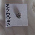Pandora - korálek vločka + stopper - 2