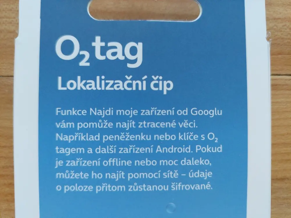 Nový kvalitní lokátor - lokalizační čip O2 tag pro Android - 2