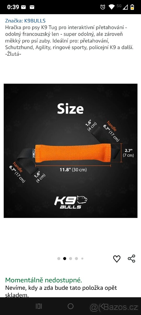 Pešek ,přetahovadlo pro psa. - 2