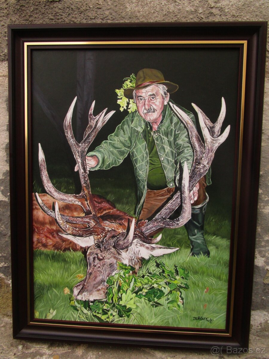 Portrét podle fotografie-olejomalba - 2