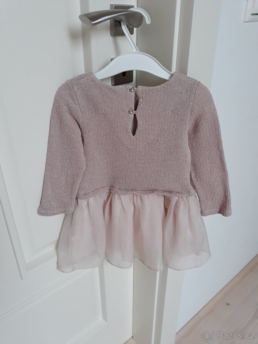 Starorůžové šaty vel 80 - 2