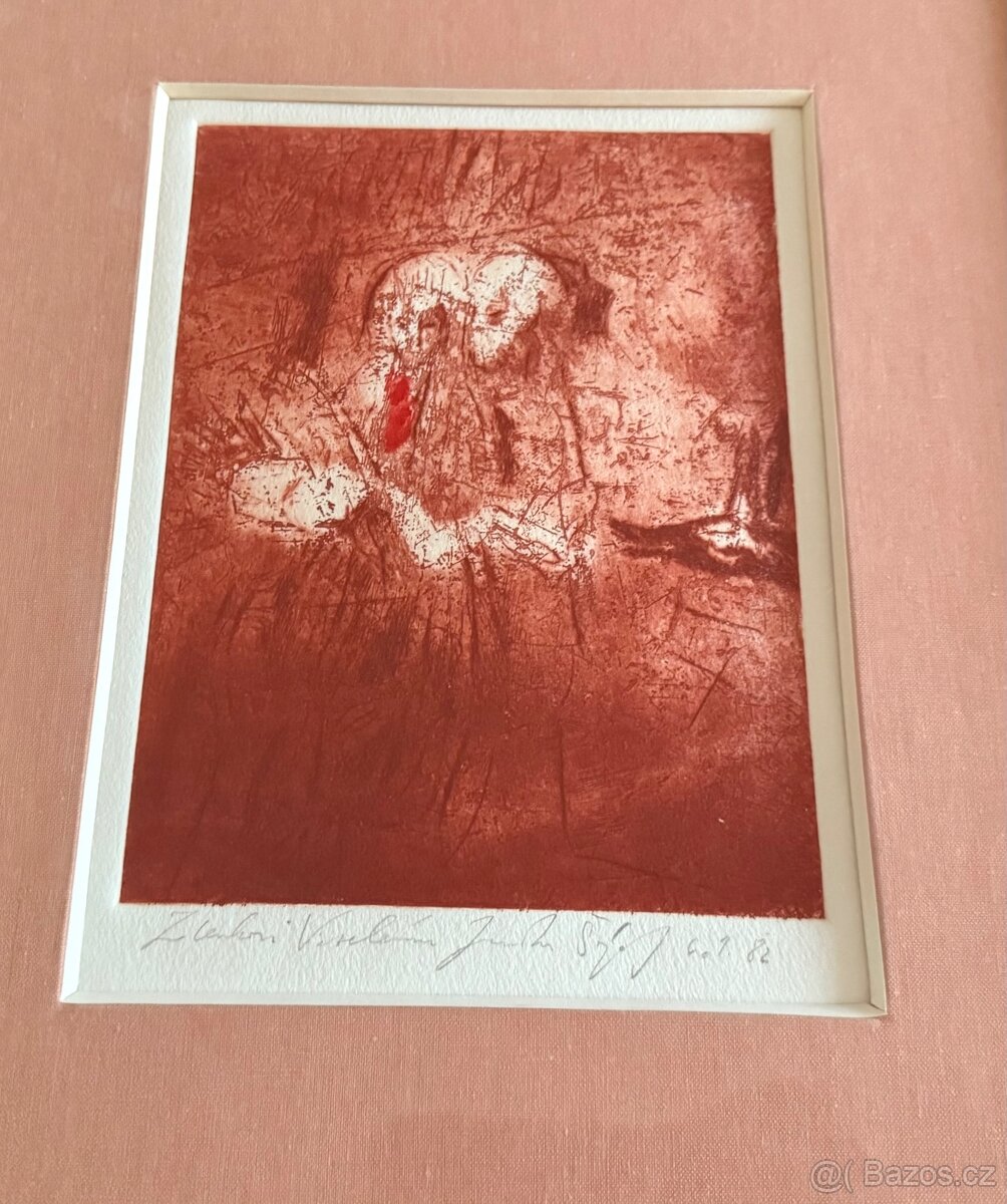 Starý obraz. Dílo autora Jaroslav Šerých. - 2