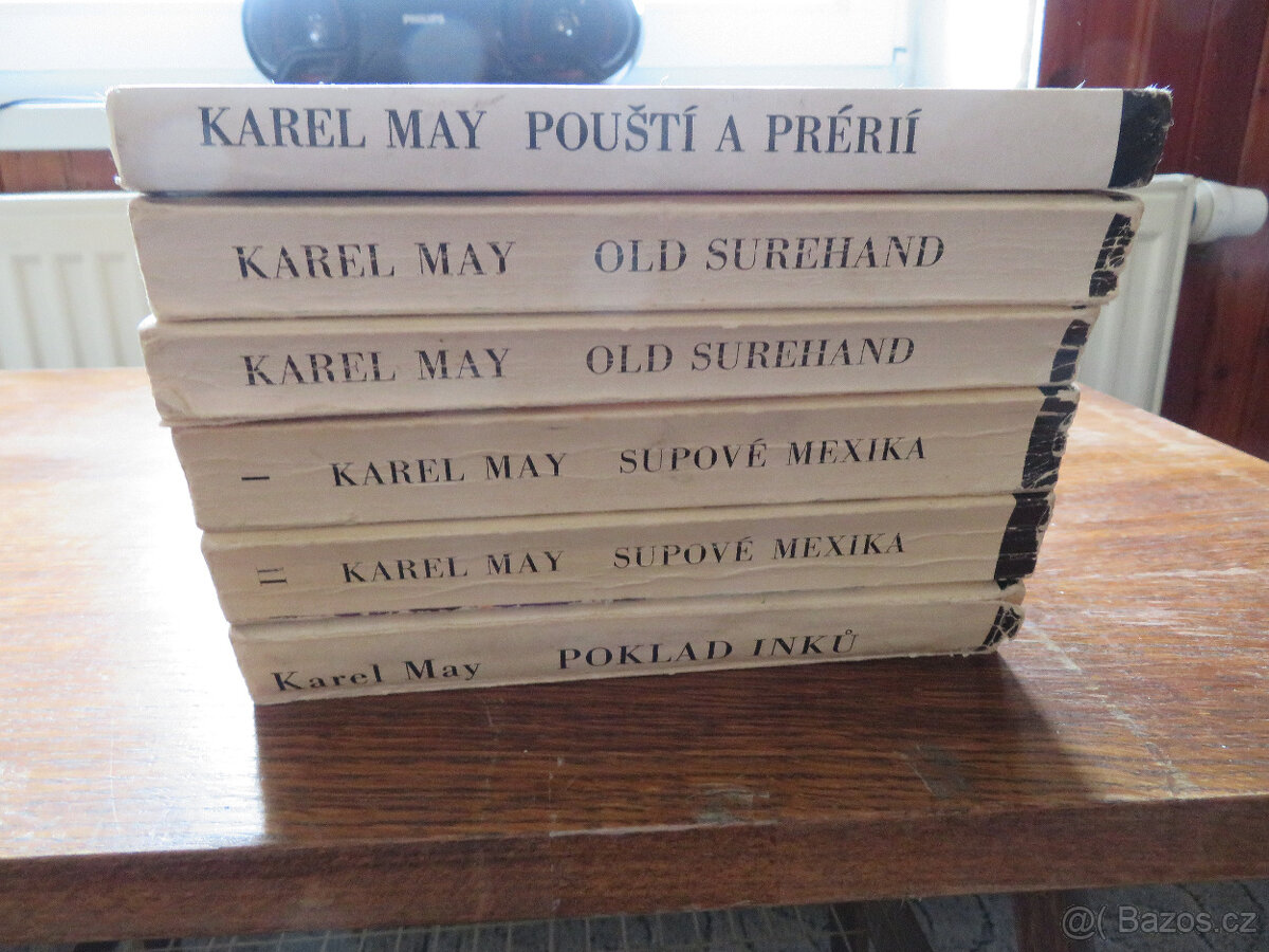 6X DOBRODRUŽNÉ KNIHY,VINNETOU,K.MAY, ilustr.BURIAN - 2