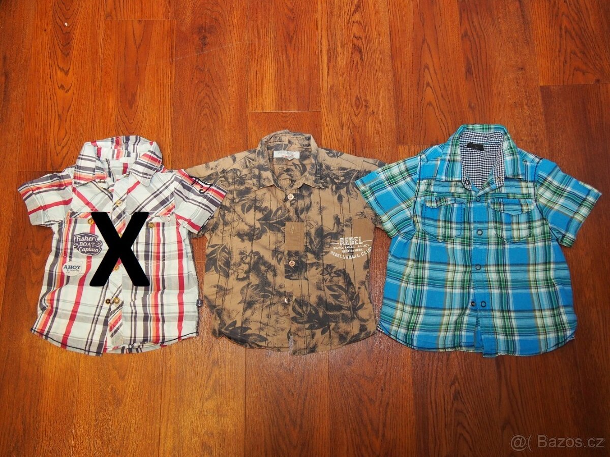 5x košile vel.98 - 2
