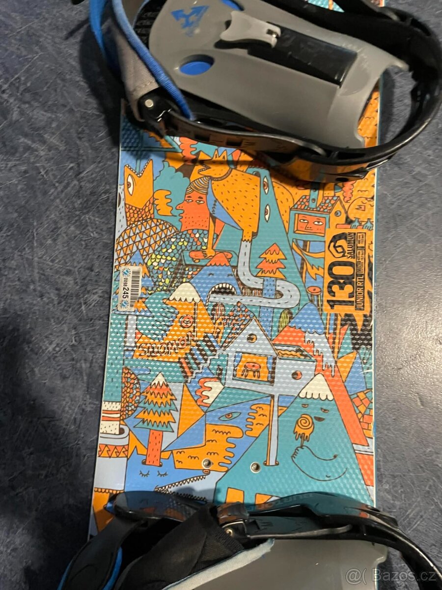 snowboard Salomon 130cm set po servisu - 2