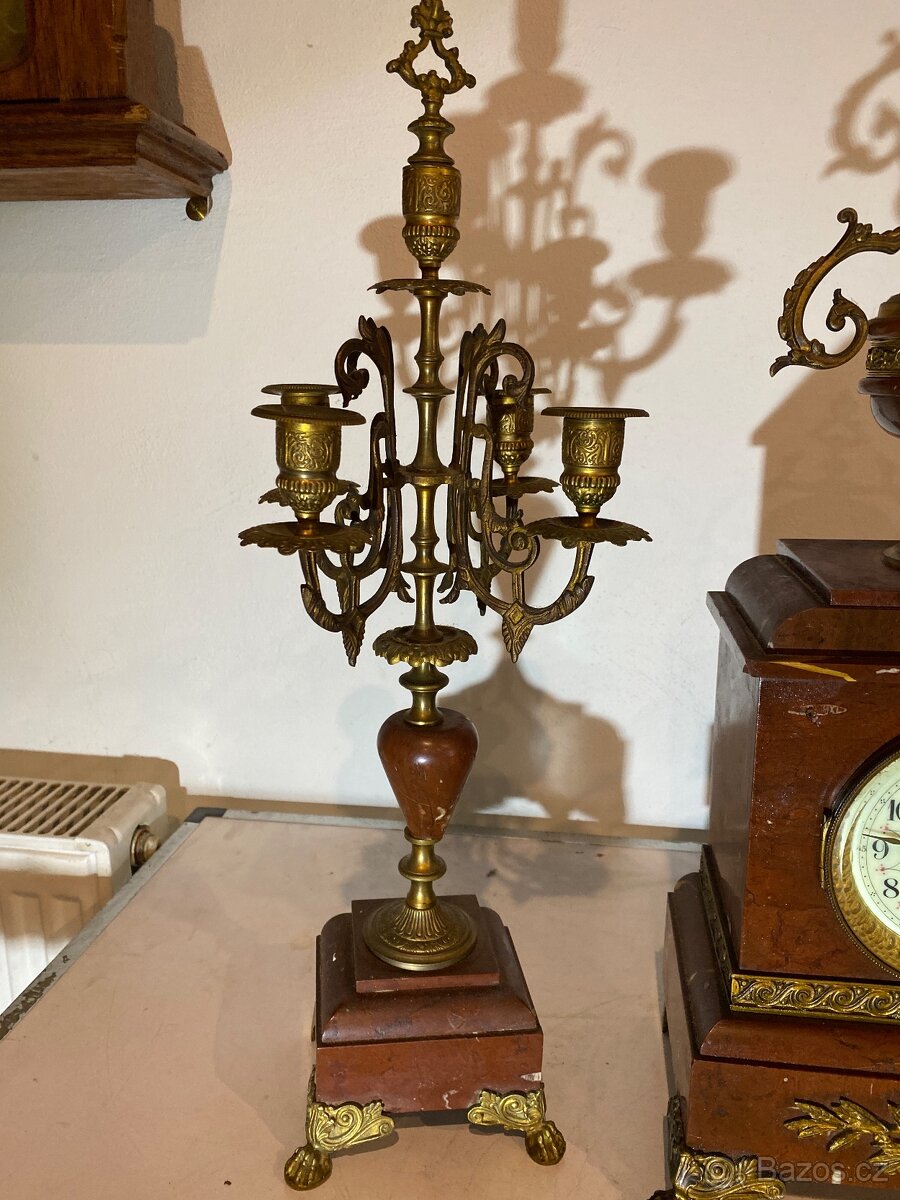 Starožitné krbové hodiny - 2