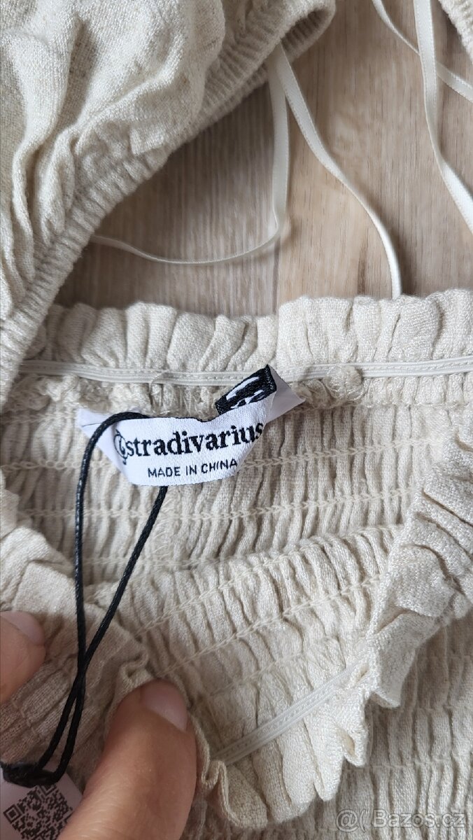 Běžové šaty Stradivarius, vel. XS - 2