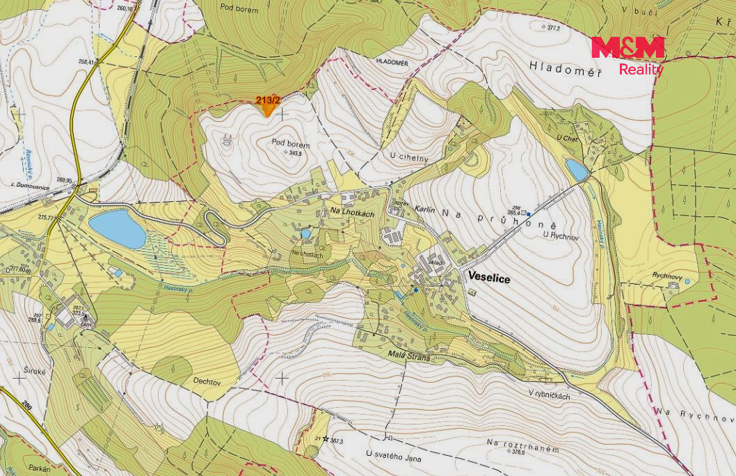 Prodej louky, 1683 m², Veselice - 2