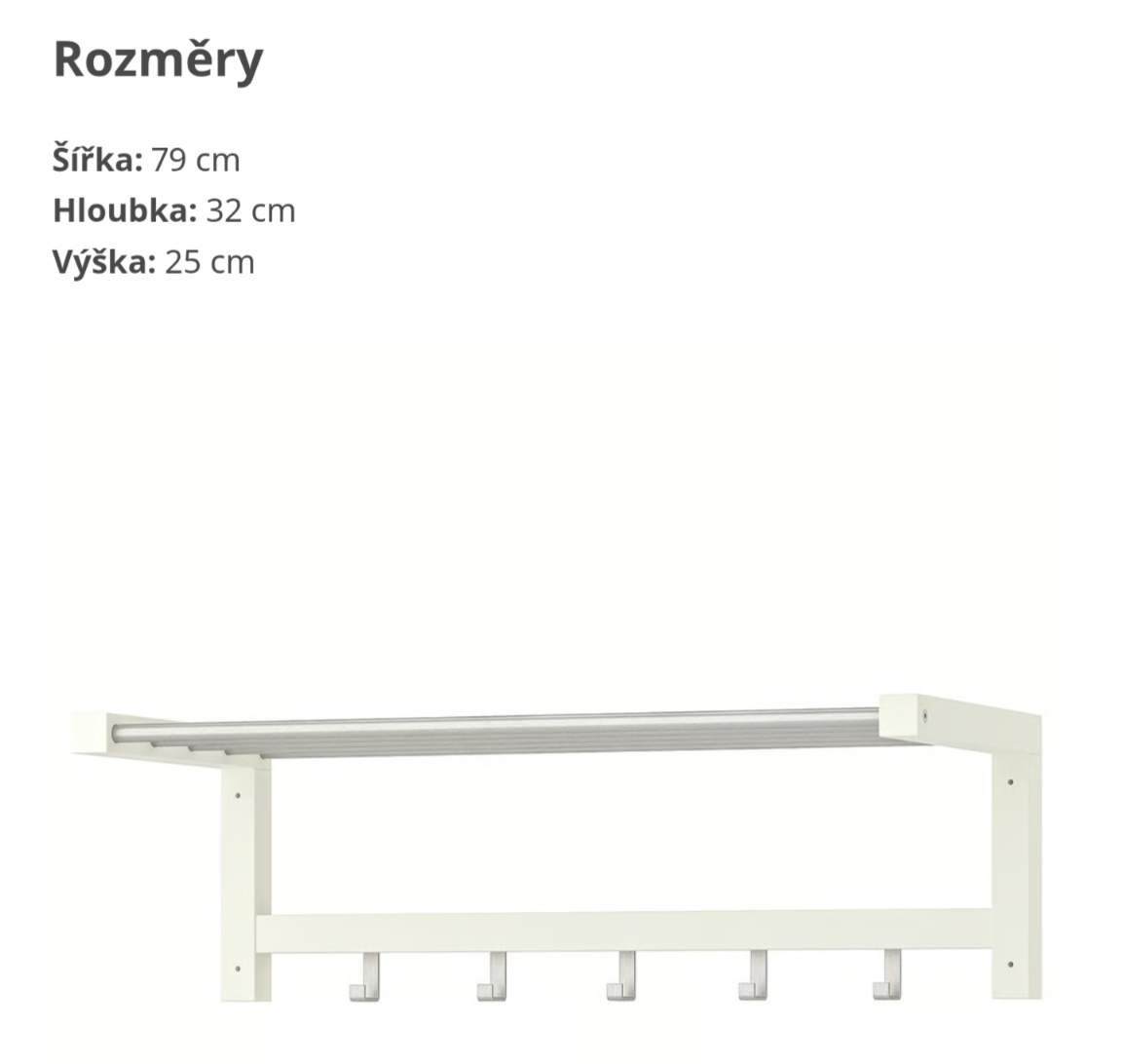 věšák IKEA TJUSIG - 2