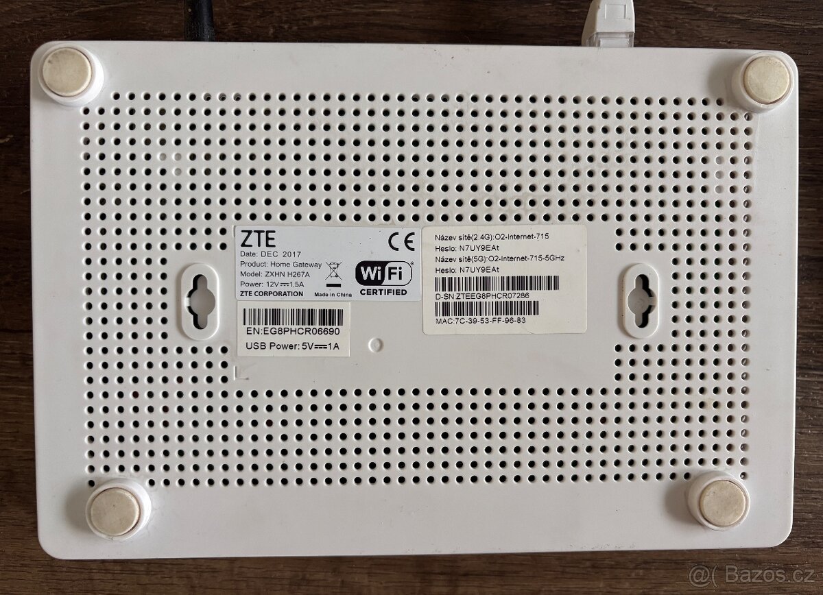 VDSL modem ZTE H267A - 2