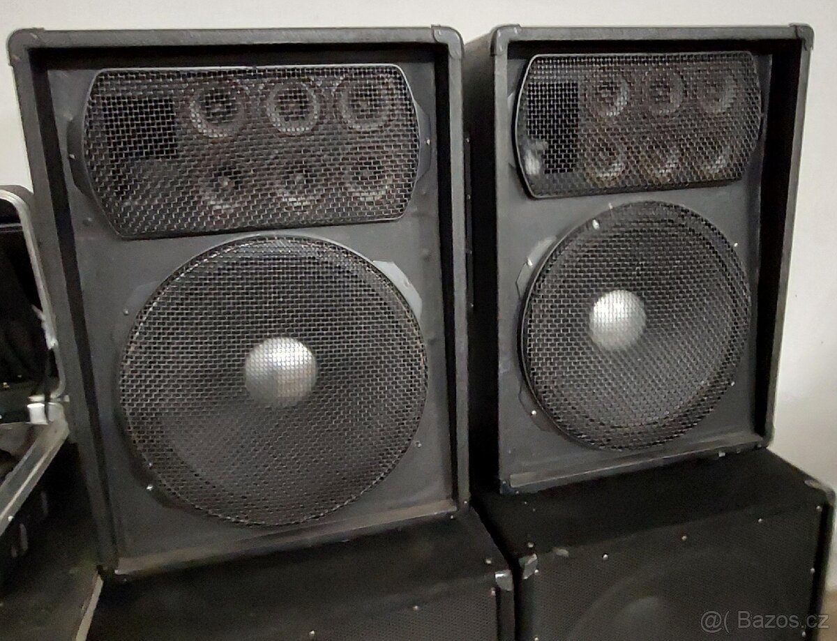 Zesilovače 2x, Reprobedny 4x, subwoofer 1x - 2