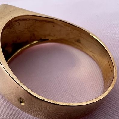 Masivní (pánský) zlatý prsten s Diamanty - 2