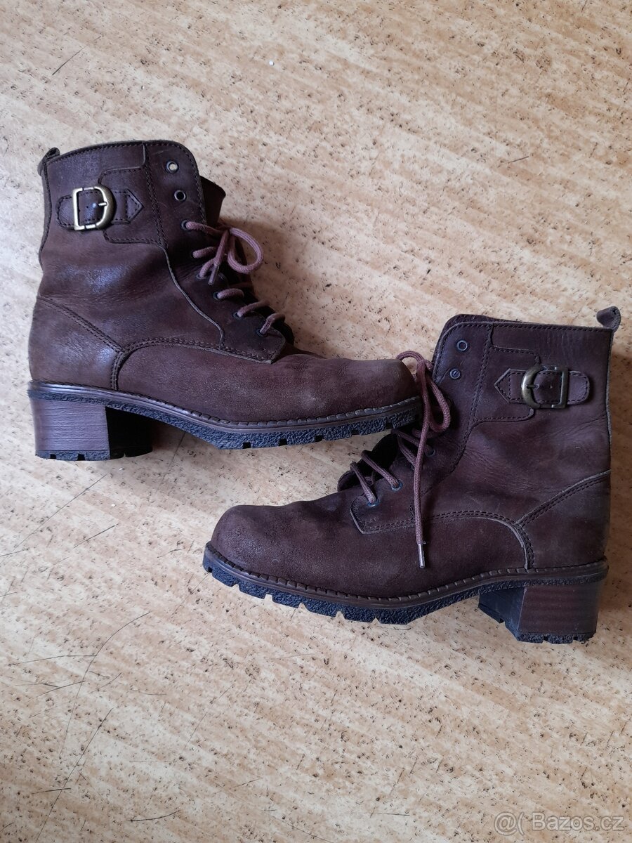 dámské zimní šněrovací boty - 2