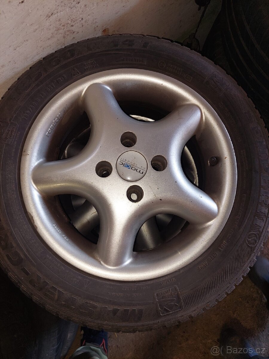 Prodám zimní alu Magic by Rondell 4×100 R14,195/60 - 2