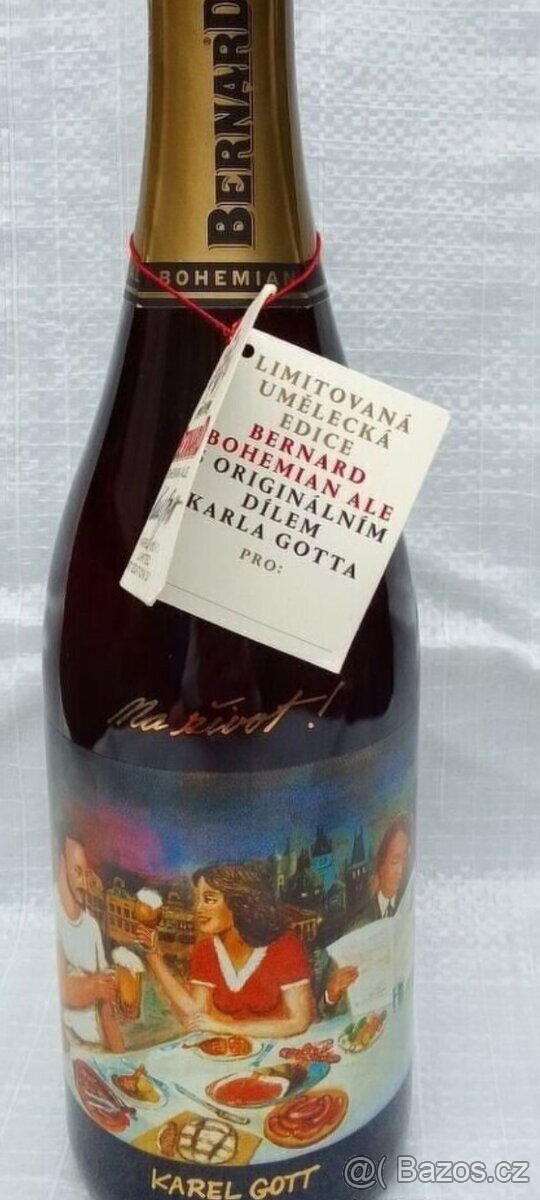 Láhev Bernard, limitovaná art edice, Karel Gott - 2