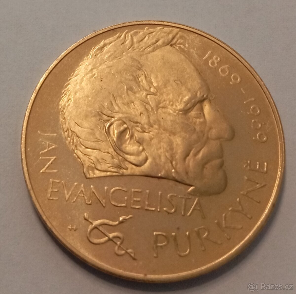 Vzácna zlatá medaila „Jan Evangelista Purkyně“ 1969, Krem. - 2