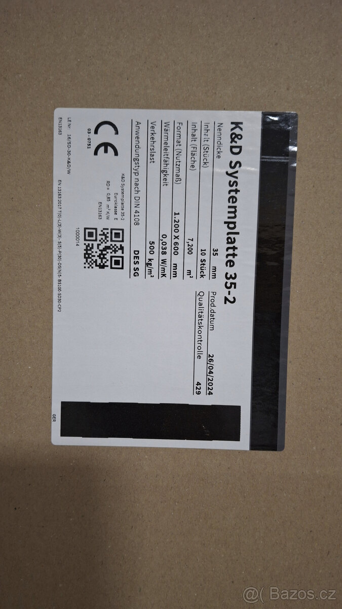 Podlahová polystyrenová deska (podlahový polystyren) IVAR - 2