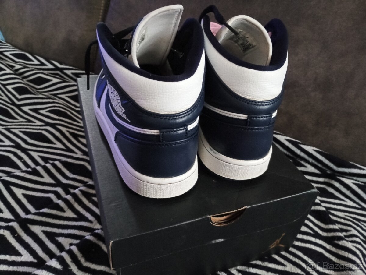 Nike COURT VISION MID White/metalic gold obsidian - 2