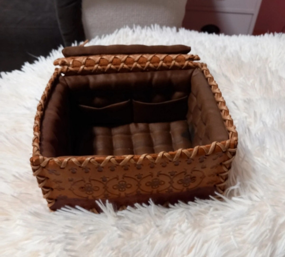 Kožená Stara šperkovnice - 2