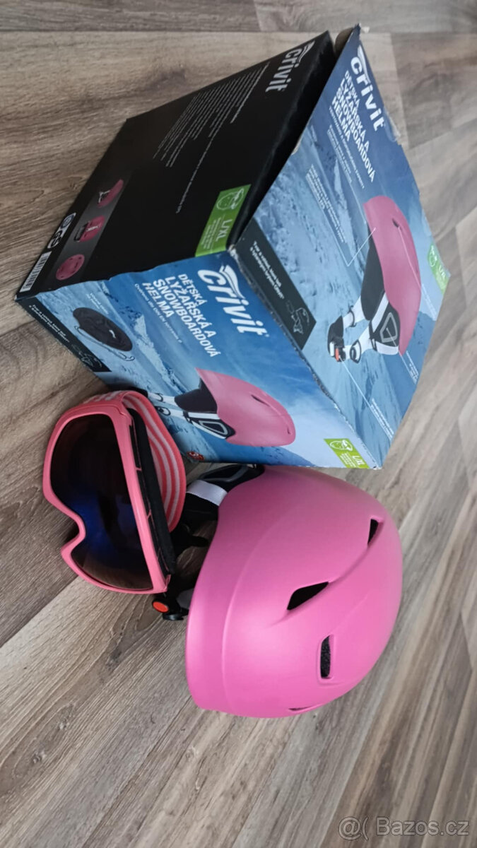 Dívčí lyžařská přilba CRIVIT + brýle CRIVIT - 2