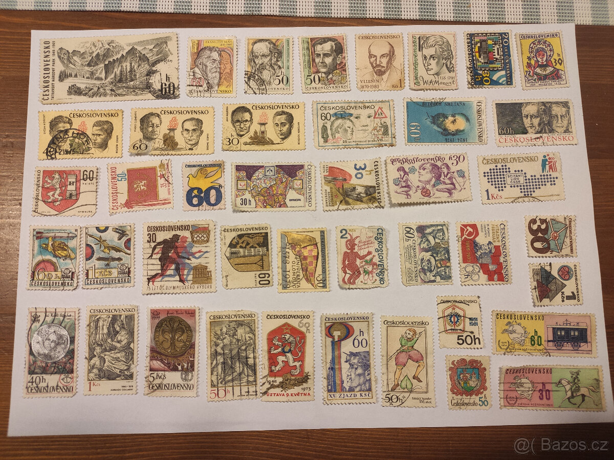 Poštovní známky včetně alba - 2