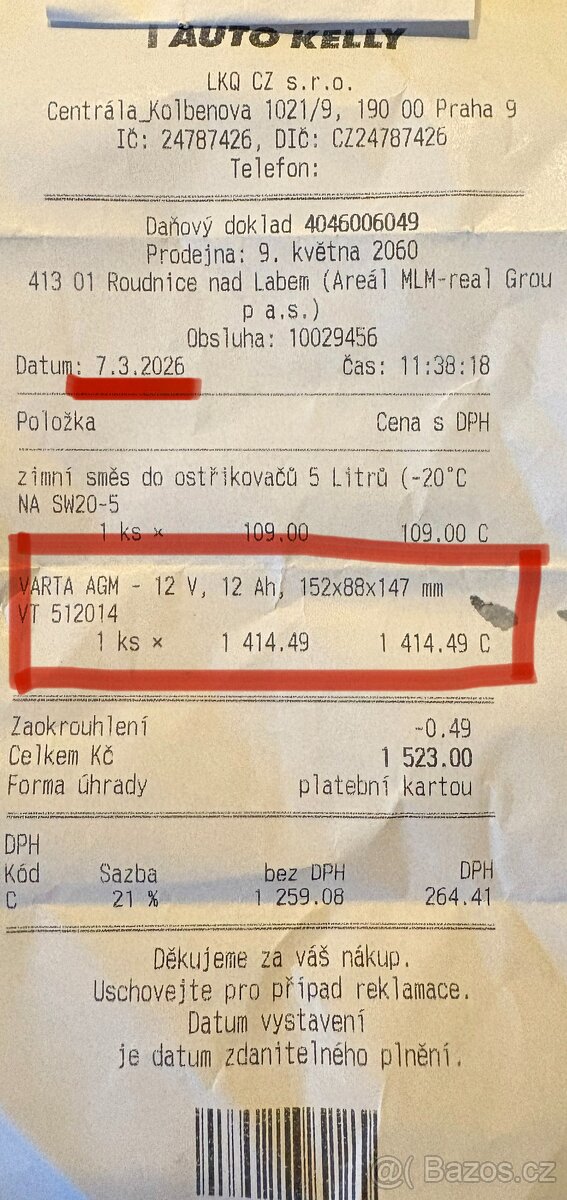 Baterie VARTA TX14-4, TX14-BS - 2