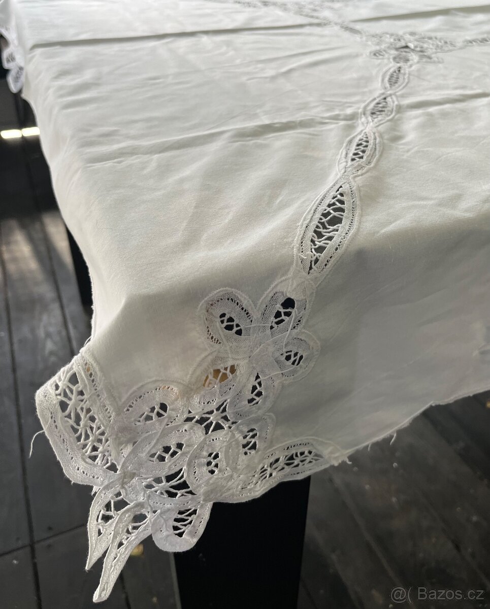 Plátěný ubrus- top vintage - 2