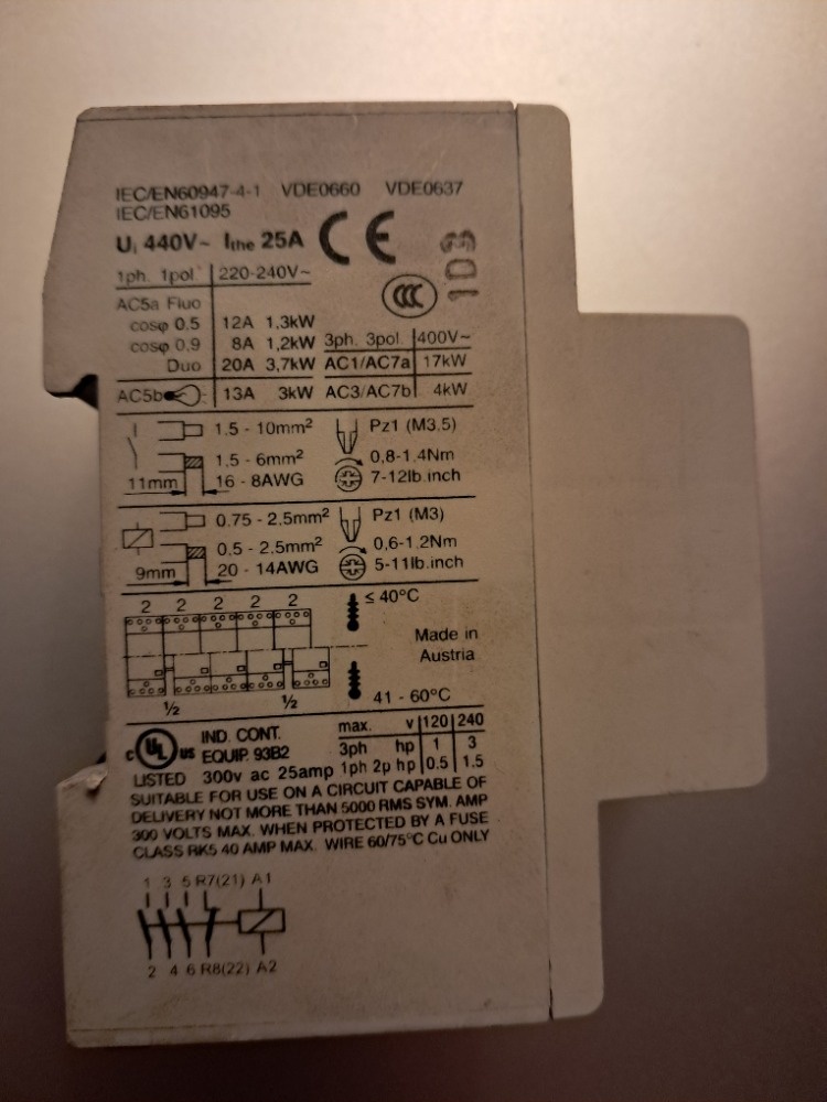 Instalační stykač 25A 230V AC, Z-SCH230/25-31 - 2