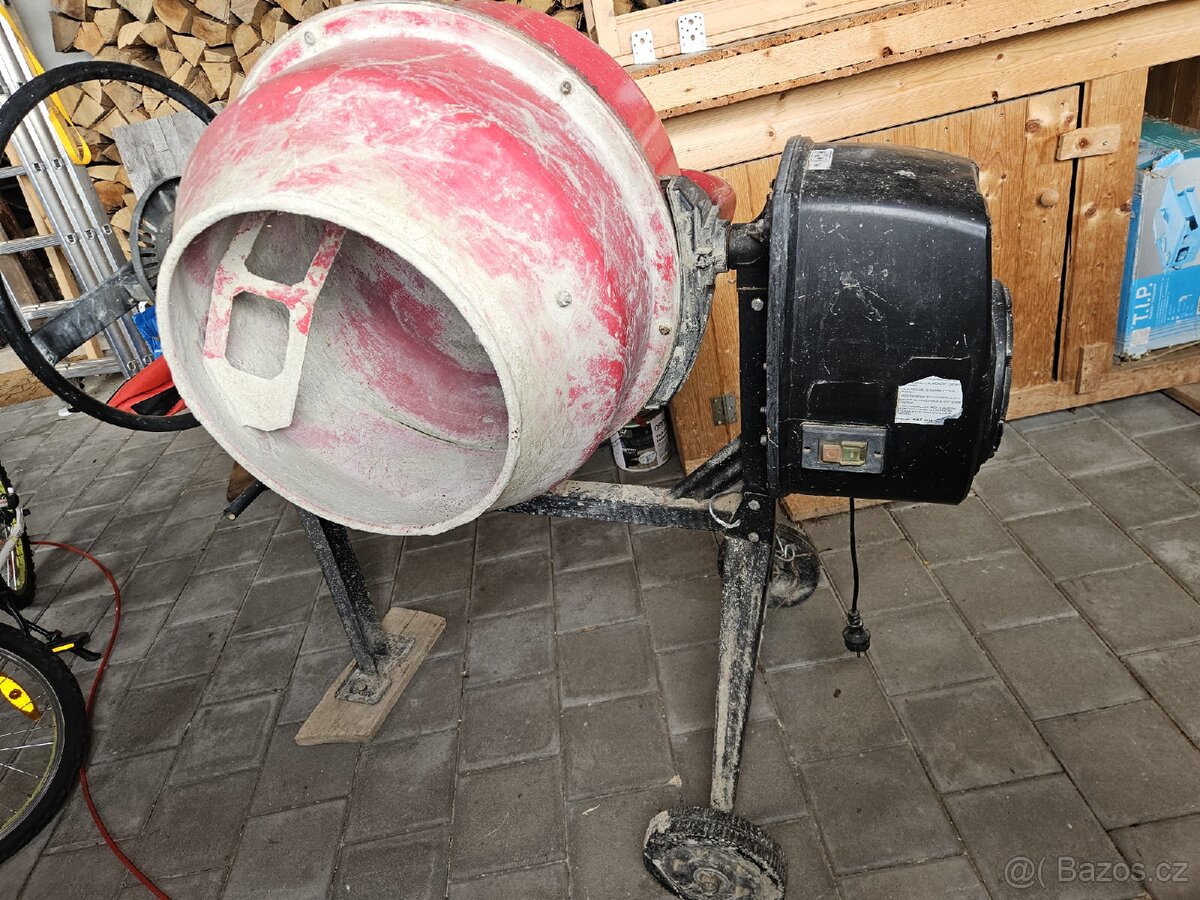 Stavební míchačka na beton 220V asi 125l - 2