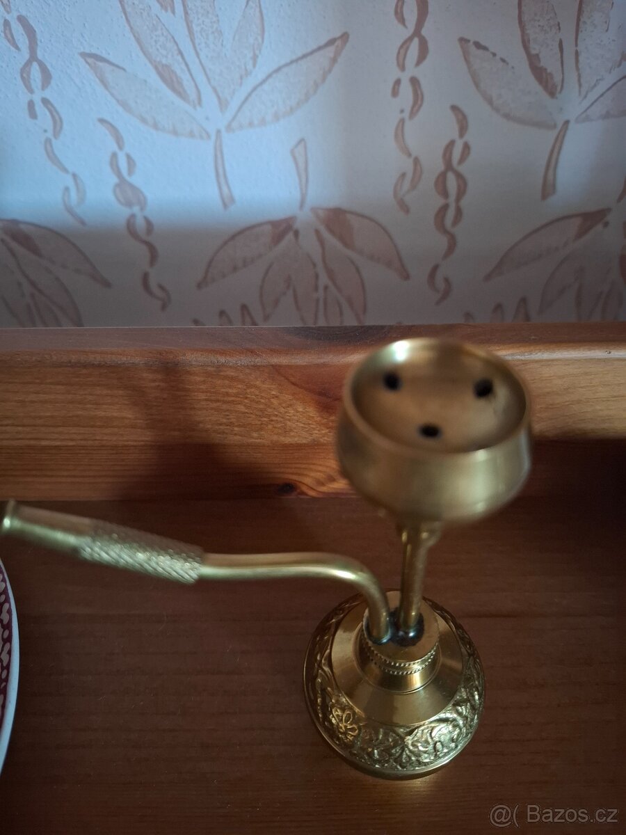 Mosazná vodní dýmka, vintage - 2