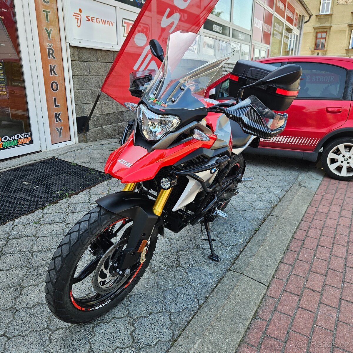 BMW G 310 GS, ČR, Padací rám, Vyšší plexi, Zadní kufr - 2