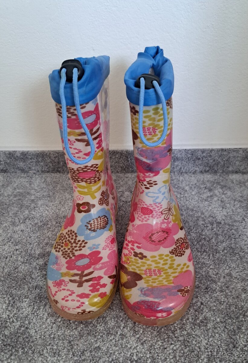 Dívčí holínky, gumaky - vel. 34 - 2