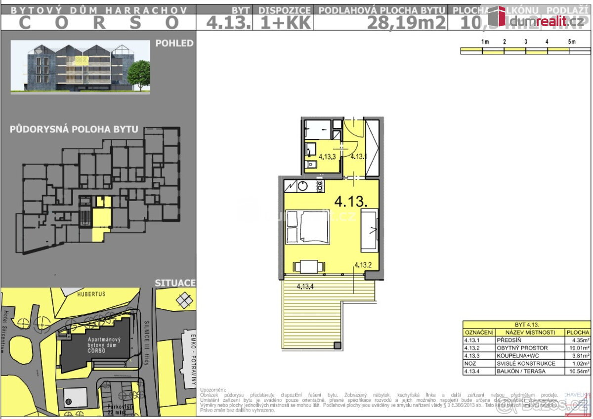 prodej apartmánu 1+kk, 39m2, Harrachov - 2