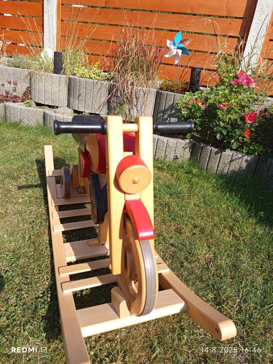 Dřevěná motorka, odrážedlo - 2