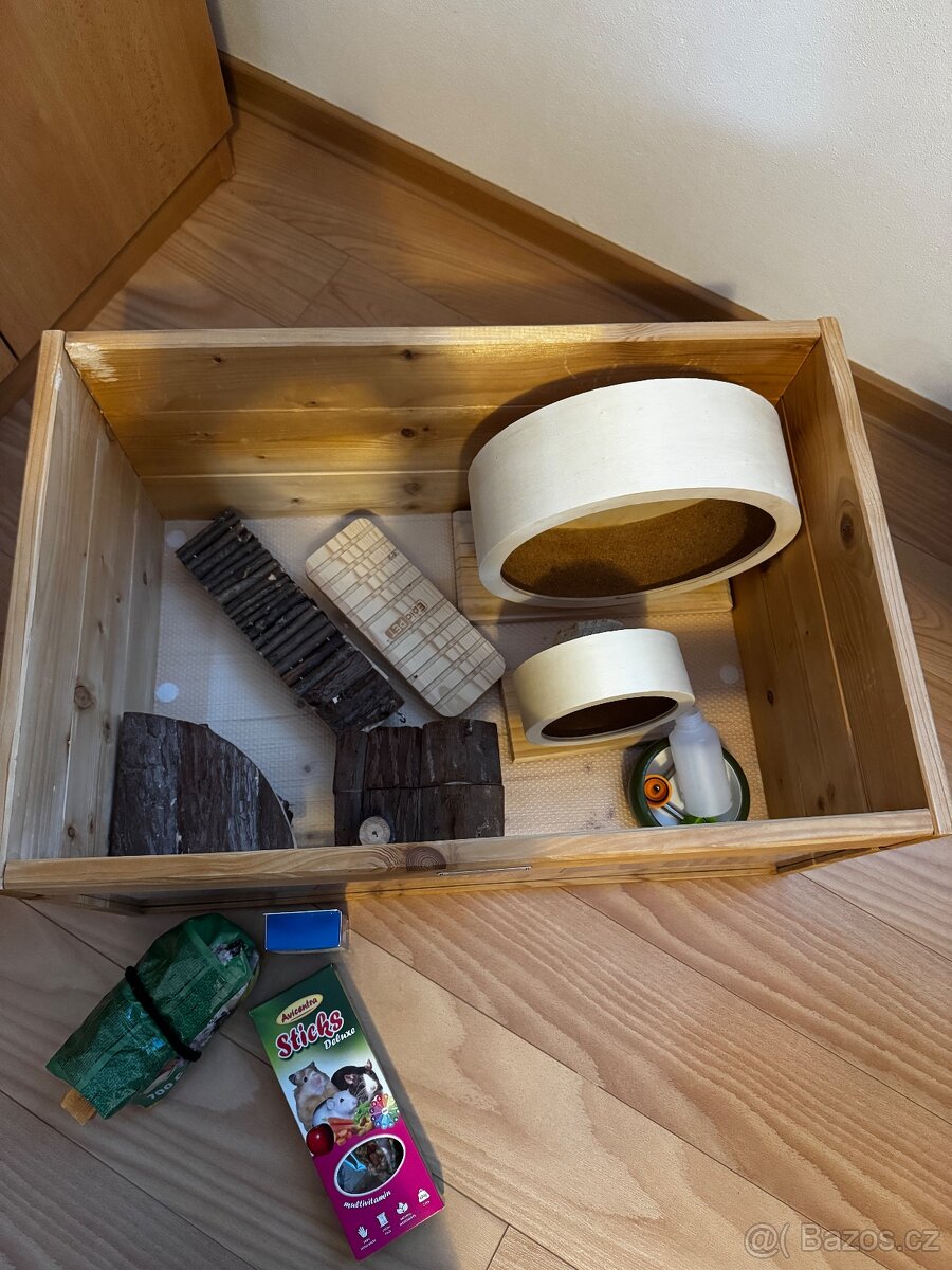 Dřevěná klec pro křečka - 2