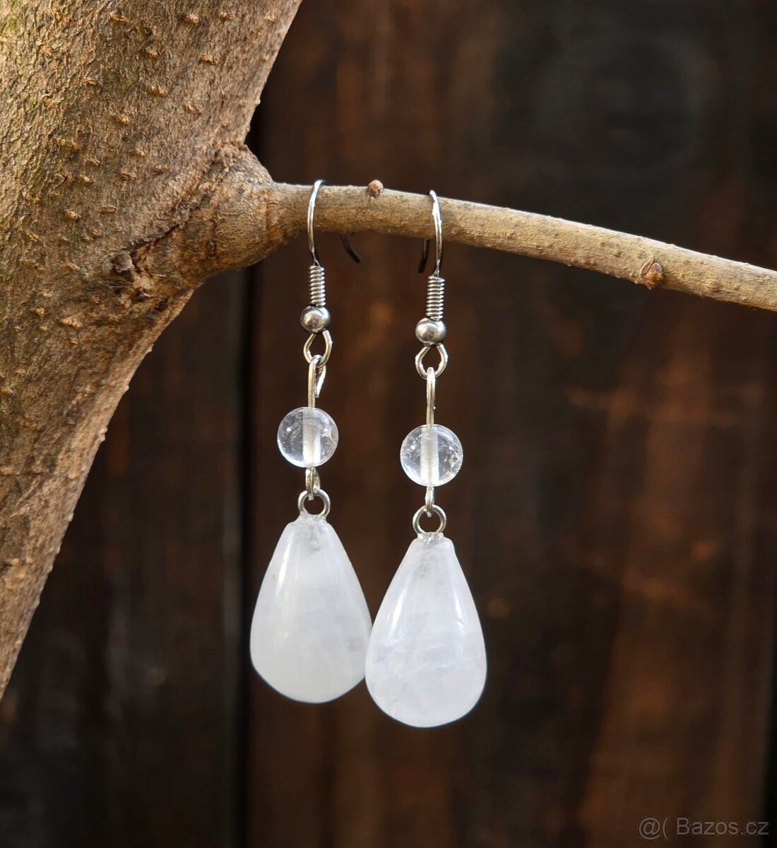 Náušnice kapky z Křišťálu - 2