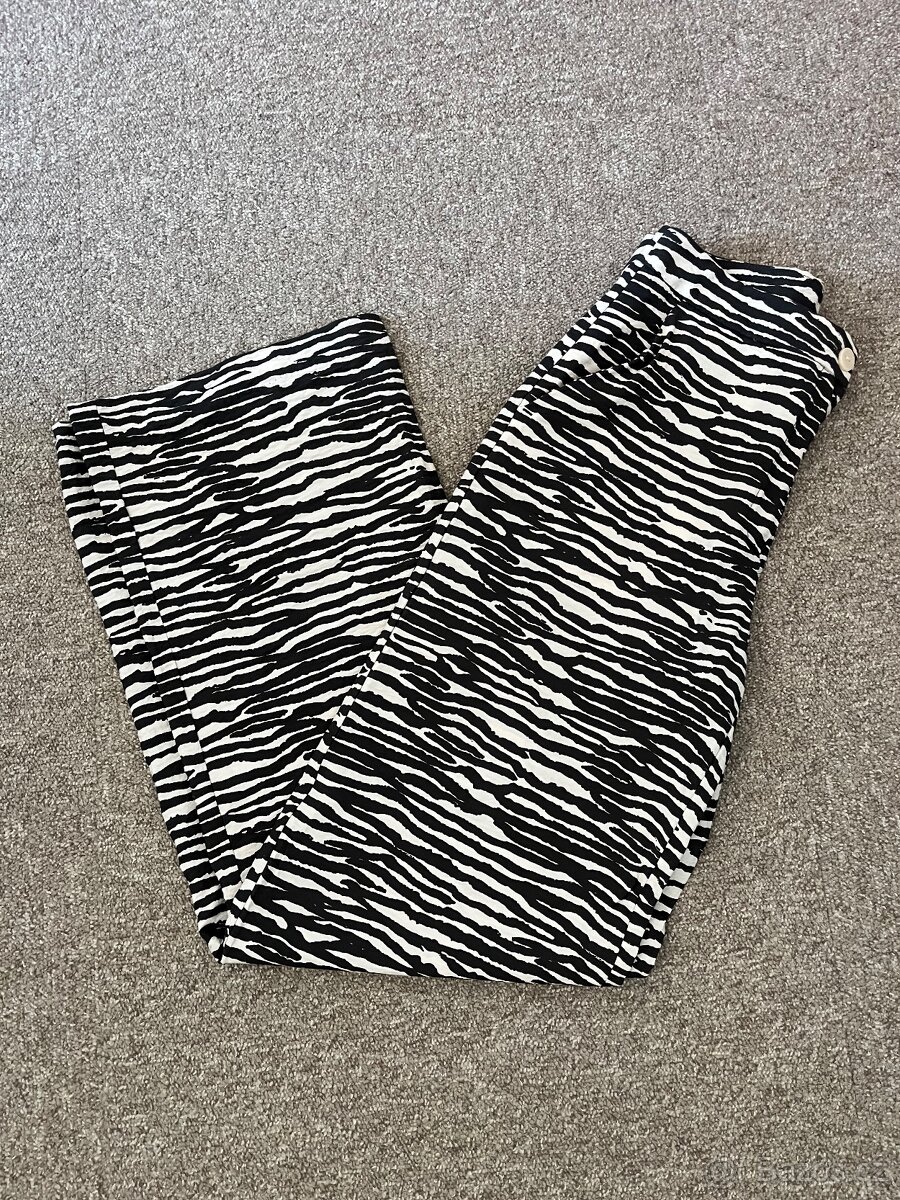 Siroke kalhoty zebra H@M 34 - 2