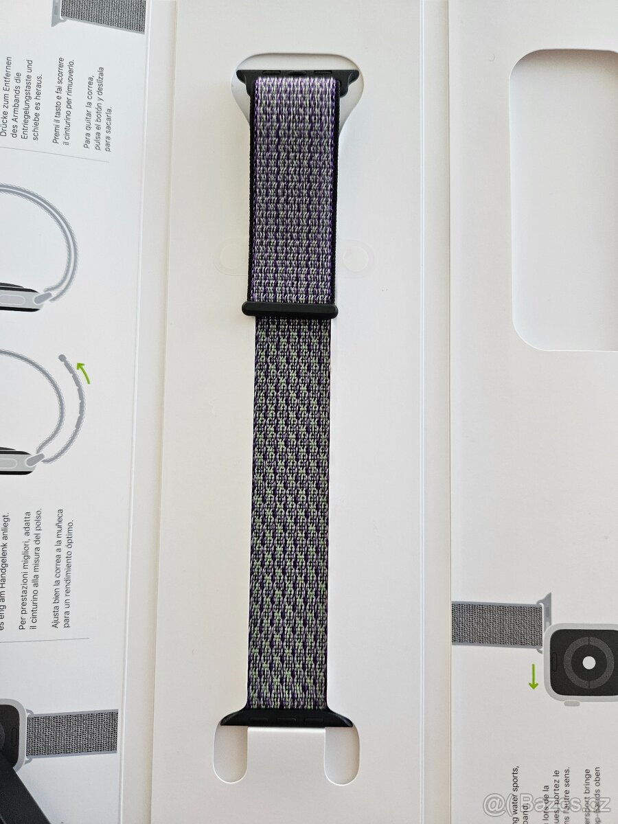 Originál textilní řemínek Nike Apple watch - 2