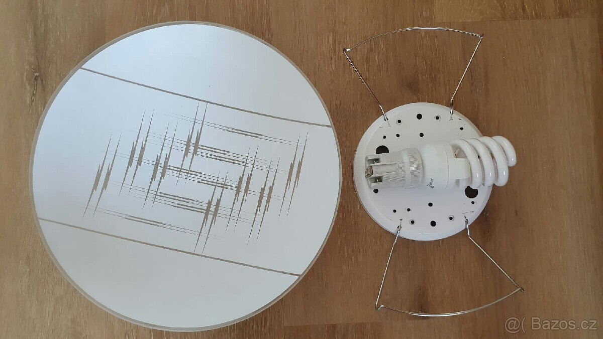 Přisazené skleněné svítidlo 1xE27 - 2