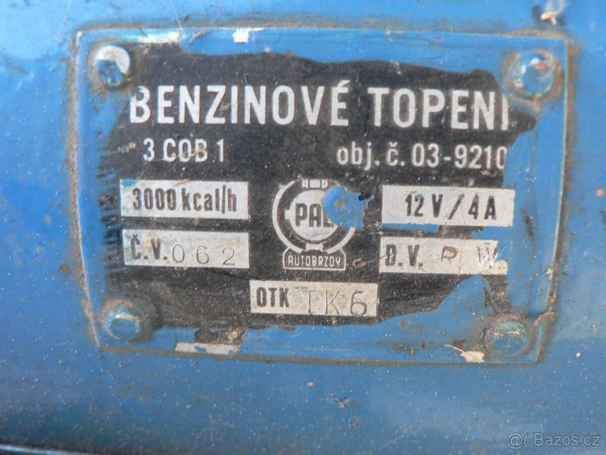 benzinové topení asi Tatra - 2