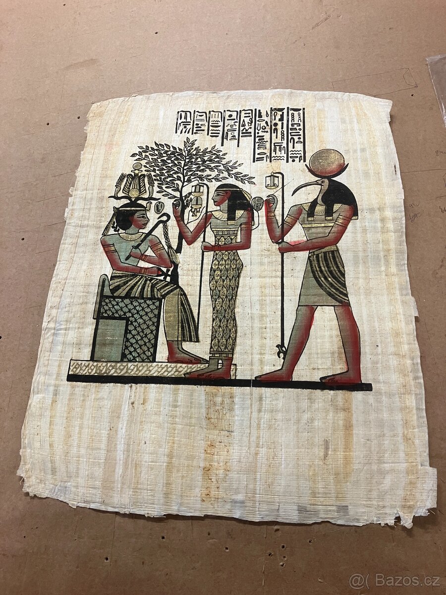 Papyrus cca 42x32cm - 12ks - 2