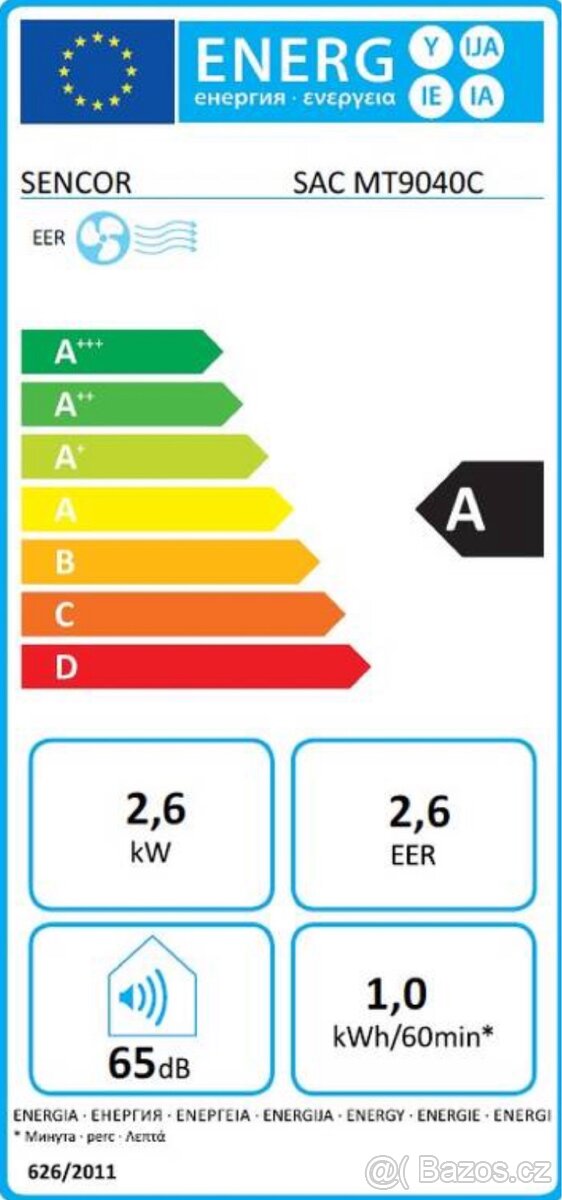 Mobilní klimatizace Sencor SAC MT9040C bílá - 2