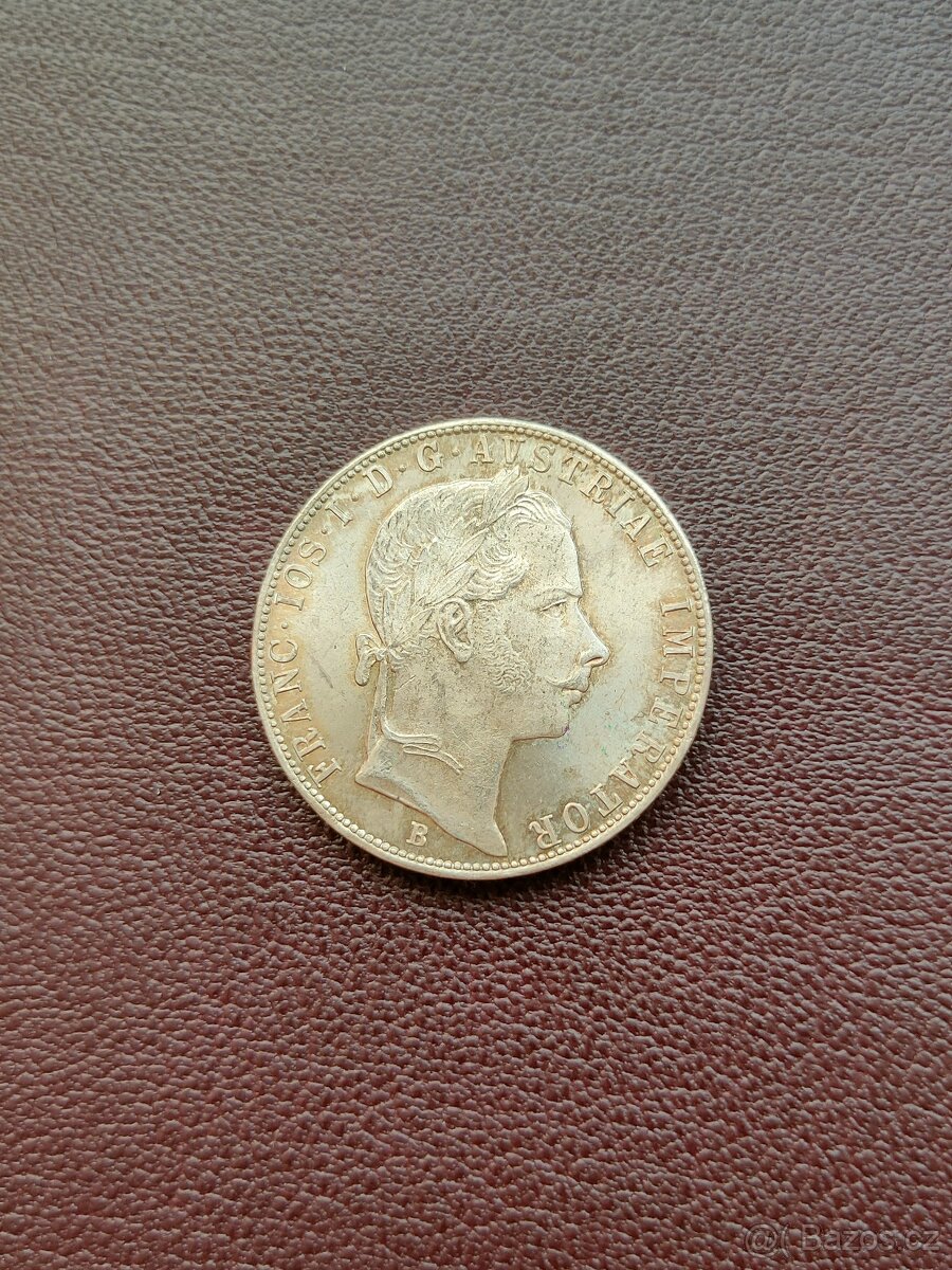 1 zlatník 1860 B Fran. Josefa I., luxusní stav - 2