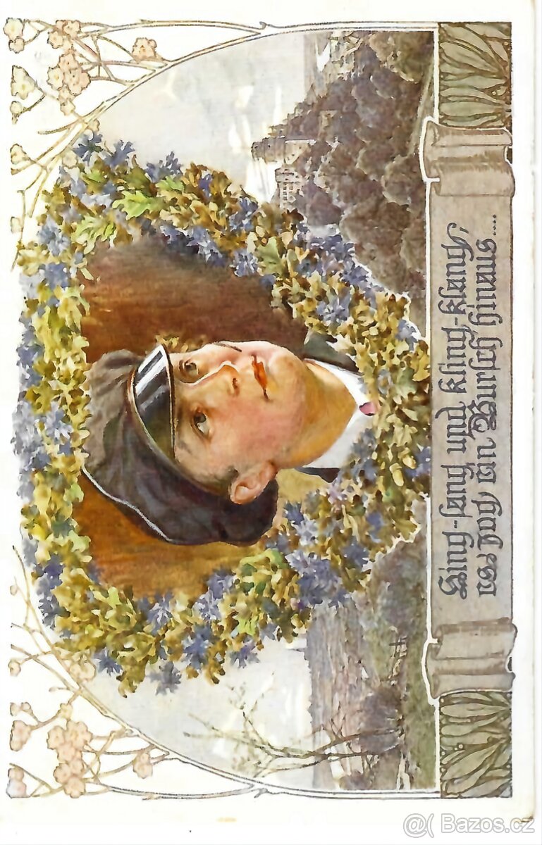 Historické pohlednice romantik - 2