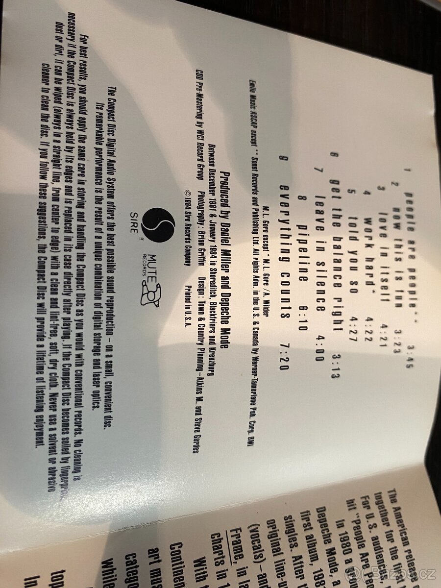 CD: DEPECHE MODE: PEOPLE ARE PEOPLE, 1984, Americká reedice - 2