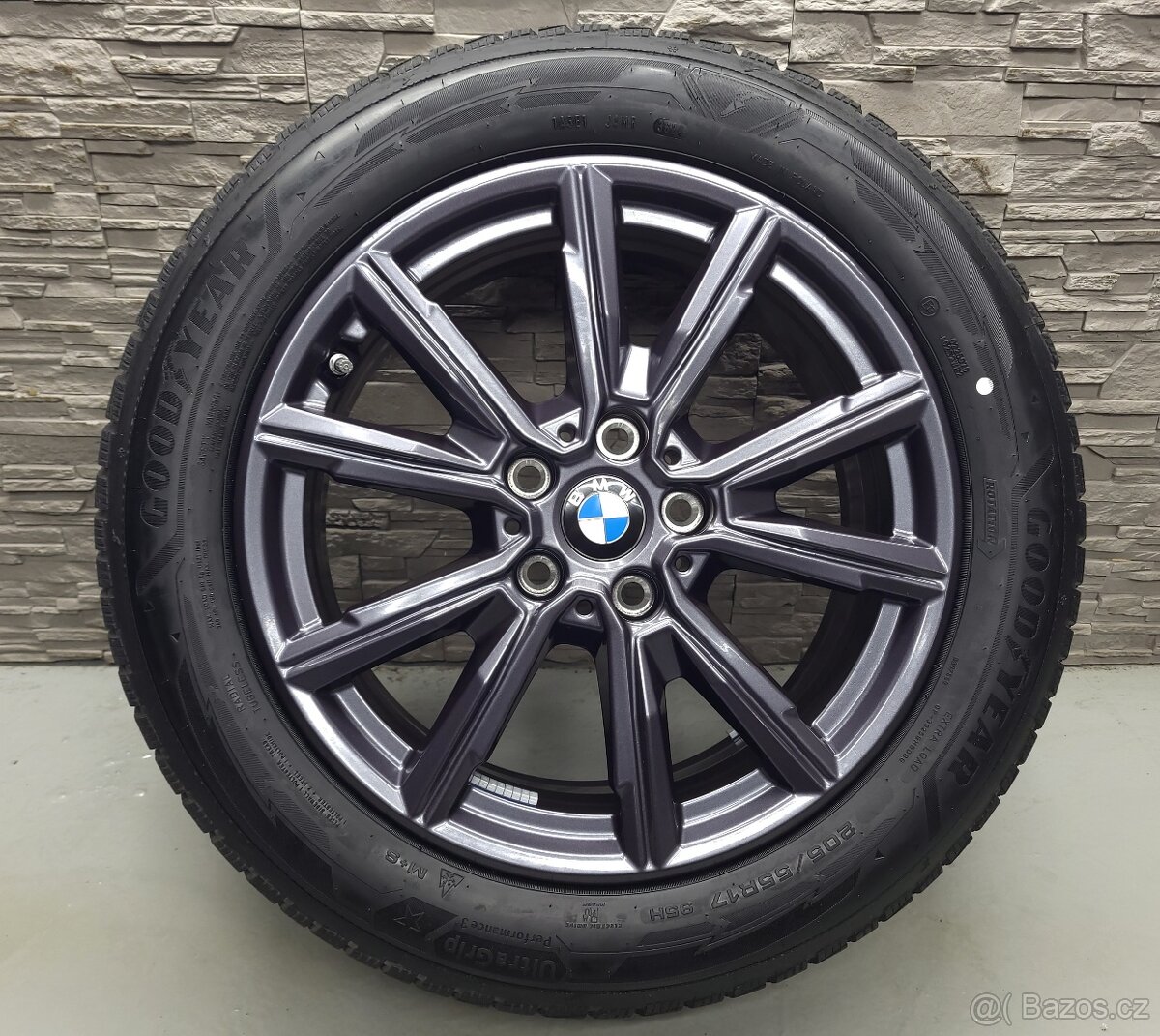 17" Originál BMW F70 F74 Styling 967 5x112 NOVÁ ZIMNÍ SADA - 2
