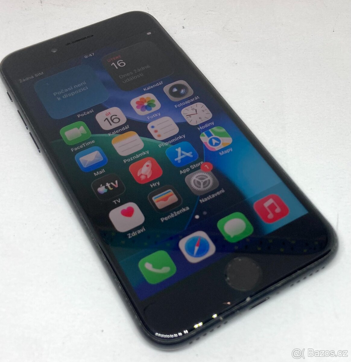 iPhone SE 2022 64GB modrý, baterie 87%, příslušenství - 2