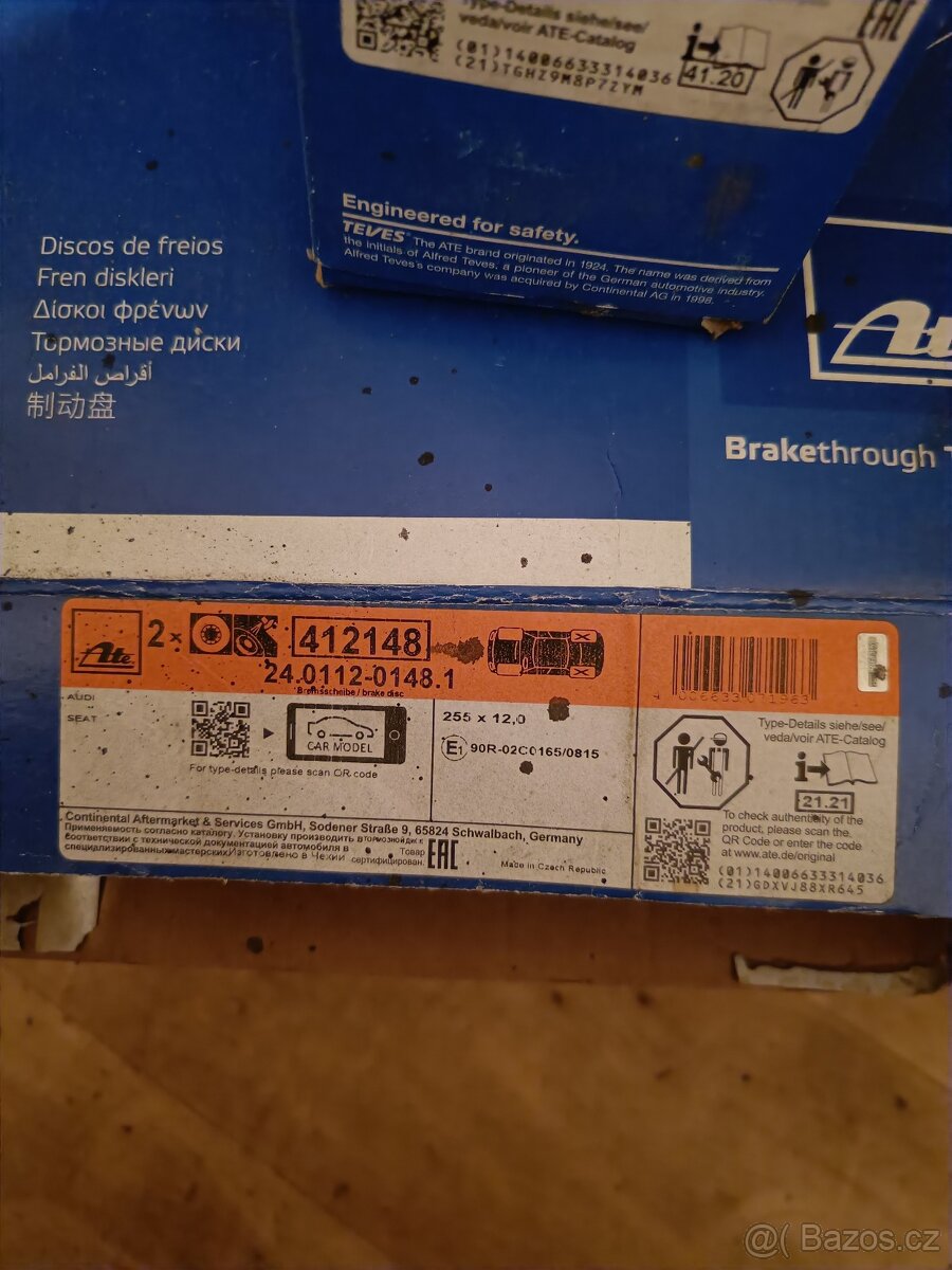 Zadní brzdy Audi A4 b6 - 2