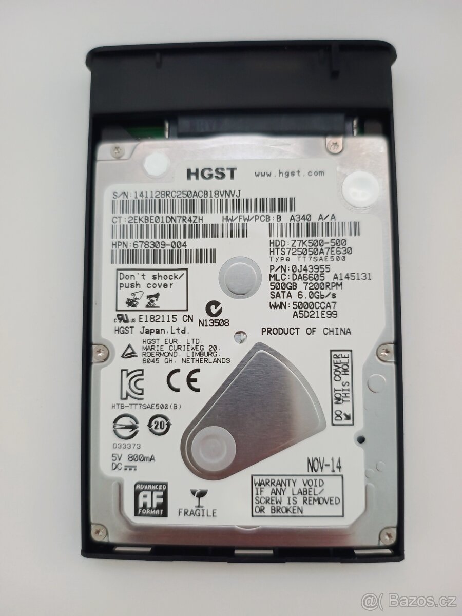 Externí harddisk 500 GB – USB 3.2, 2,5", HGST + AlzaPower b - 2